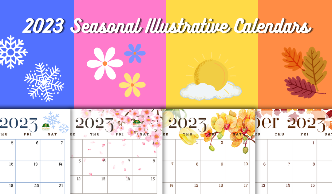 Seasonal Illustrative Calendars for 2023 | Free Printable Calendars