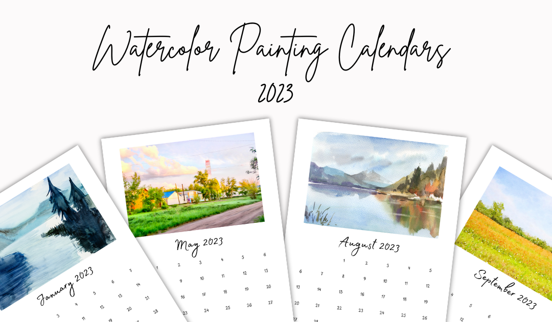 Watercolor Painting Calendars for 2023 | Free Printable Calendars