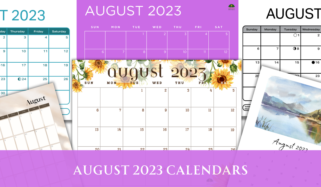 August 2023 Calendars | Free Printable Calendars