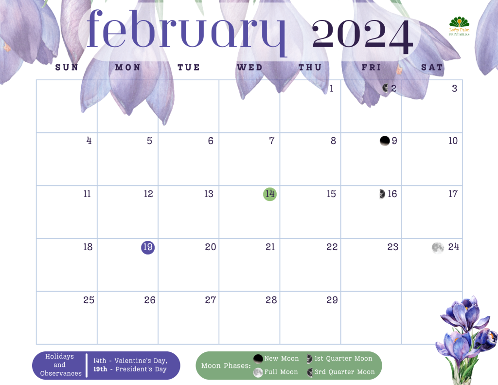 Seasonal Illustrative Calendars for 2024 Free Printable Calendars
