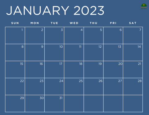 January 2023 Calendars | Free Printable Calendars - Lofty Palm