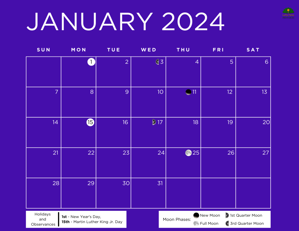 January 2024 Calendars Free Printable Calendars Lofty Palm