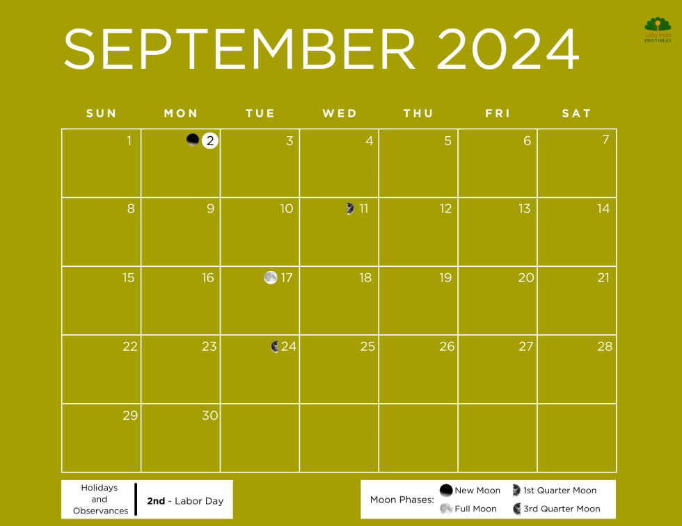 September 2024 Calendars Free Printable Calendars Lofty Palm